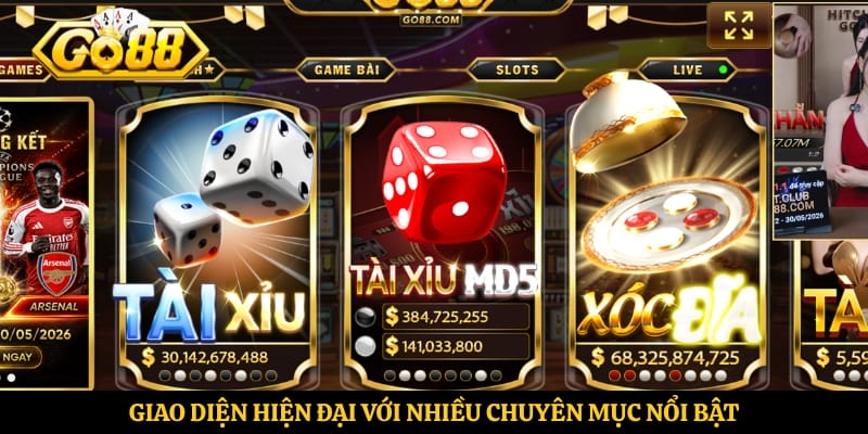 Giao diện hiện đại với nhiều chuyên mục nổi bật