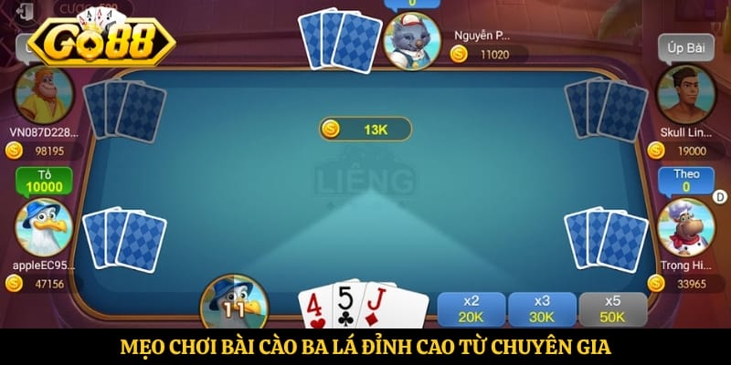 Mẹo chơi bài cào ba lá đỉnh cao từ chuyên gia
