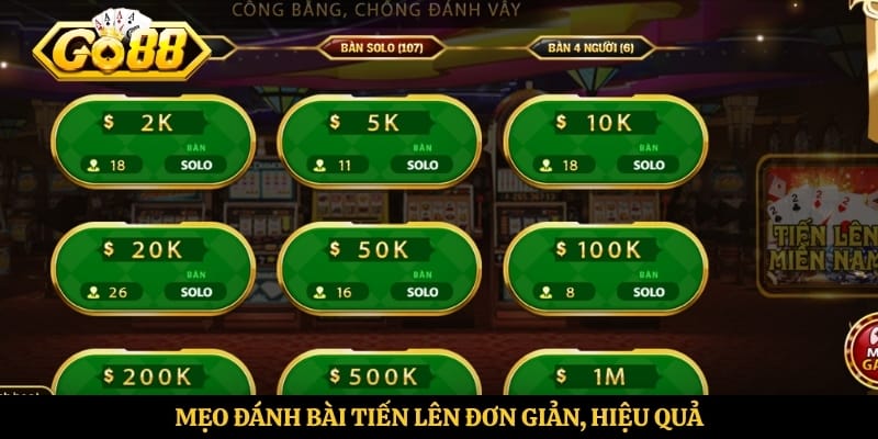 Mẹo đánh bài Tiến Lên đơn giản, hiệu quả