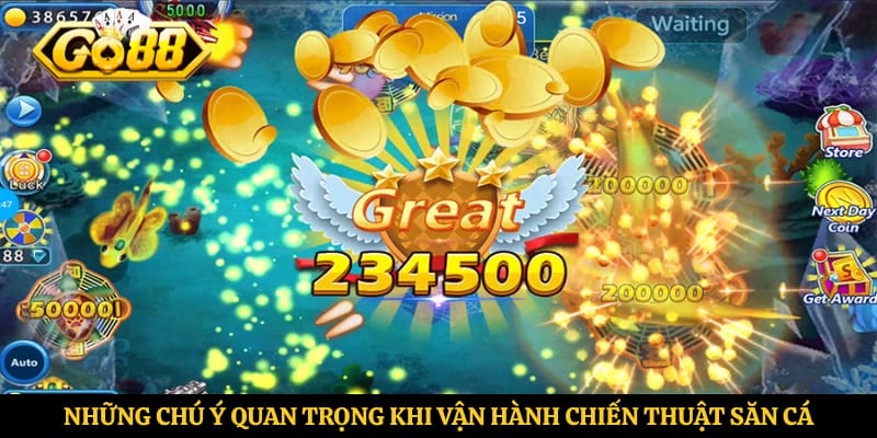 Những chú ý quan trọng khi vận hành chiến thuật săn cá